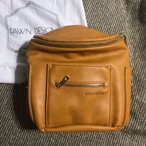Fawn Design Mini Backpack Diaper Bag Mustard